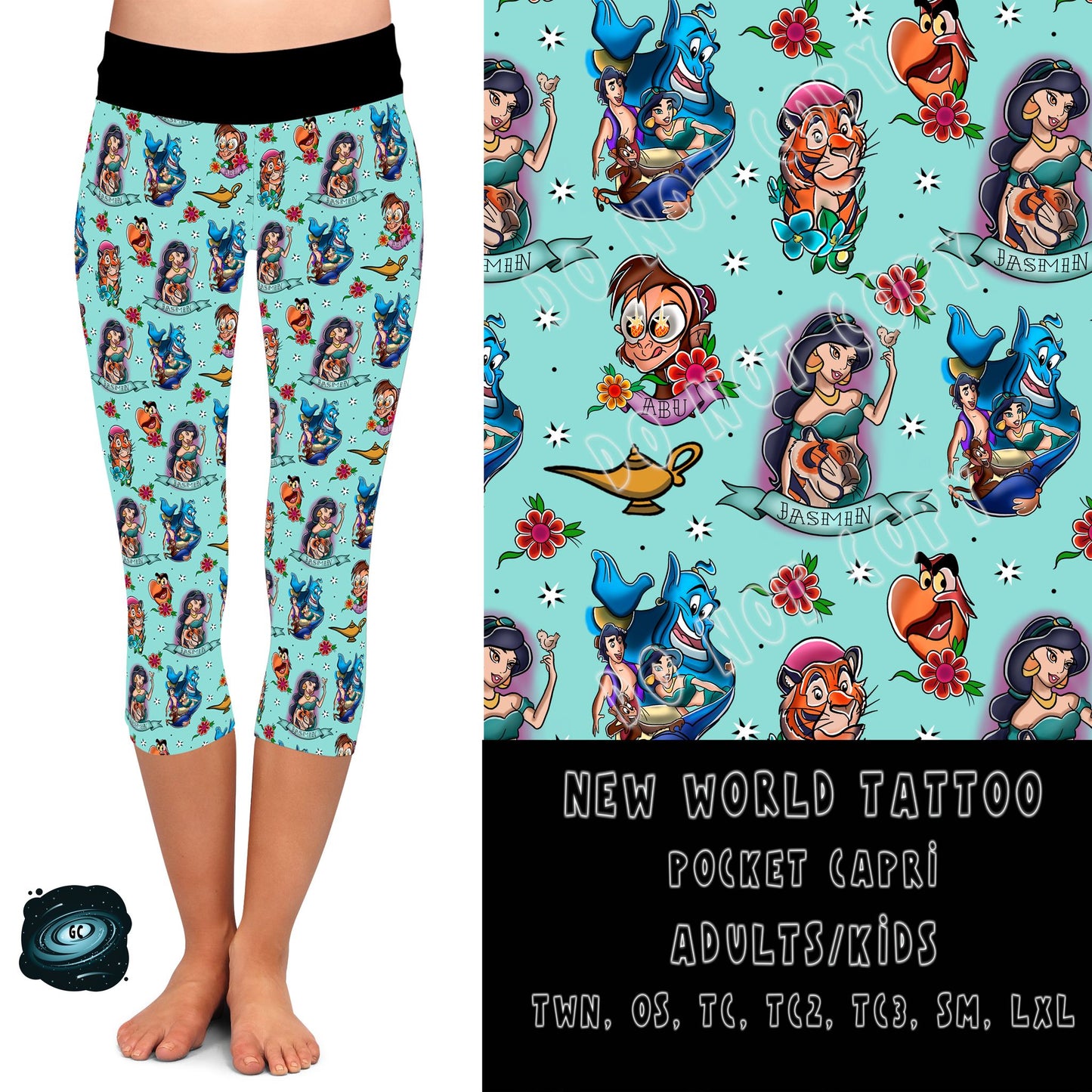 TATTOO RUN- NEW WORLD- POCKET LEGGING/JOGGER PREORDER CLOSING 3/4