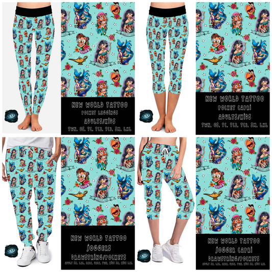 TATTOO RUN- NEW WORLD- POCKET LEGGING/JOGGER PREORDER CLOSING 3/4