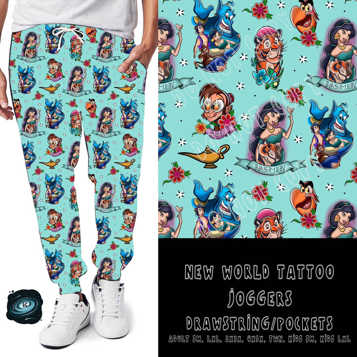 TATTOO RUN- NEW WORLD- POCKET LEGGING/JOGGER PREORDER CLOSING 3/4