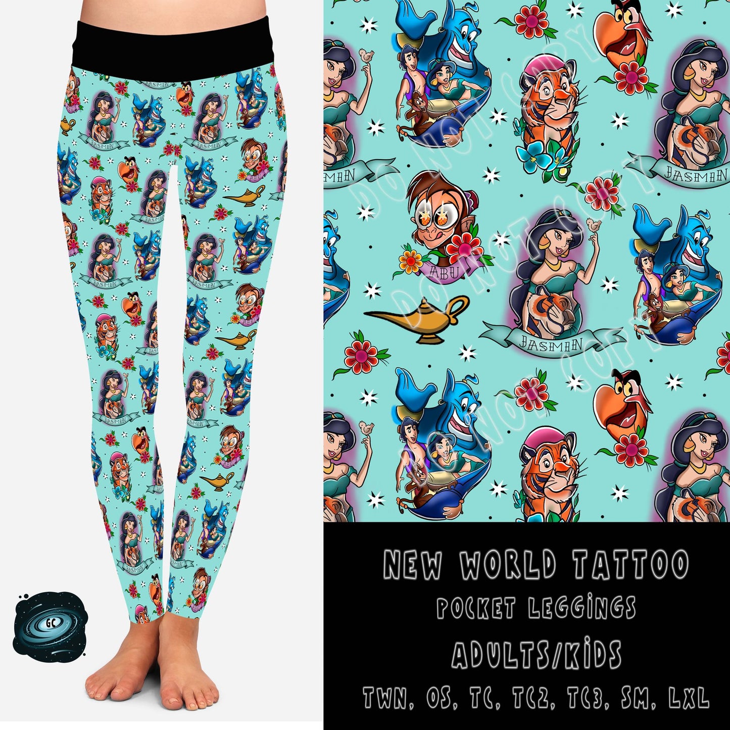 TATTOO RUN- NEW WORLD- POCKET LEGGING/JOGGER PREORDER CLOSING 3/4