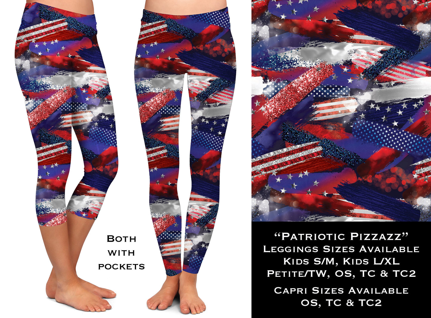 Patriotic Pizzazz - Legging & Capri