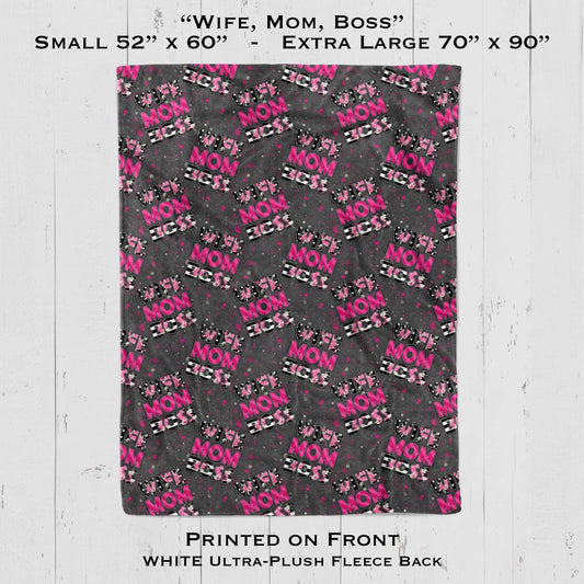 Wife Mom Boss - Blanket