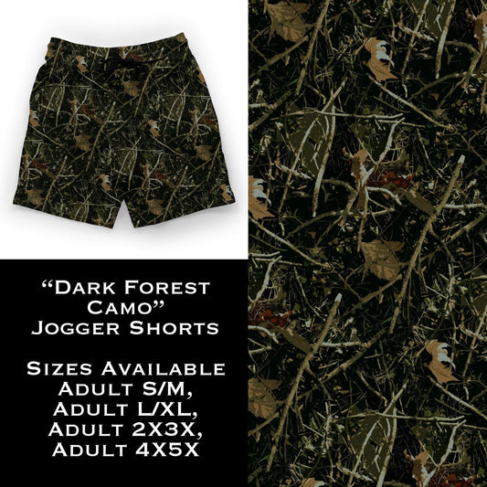 Dark Forest Camo Jogger Shorts