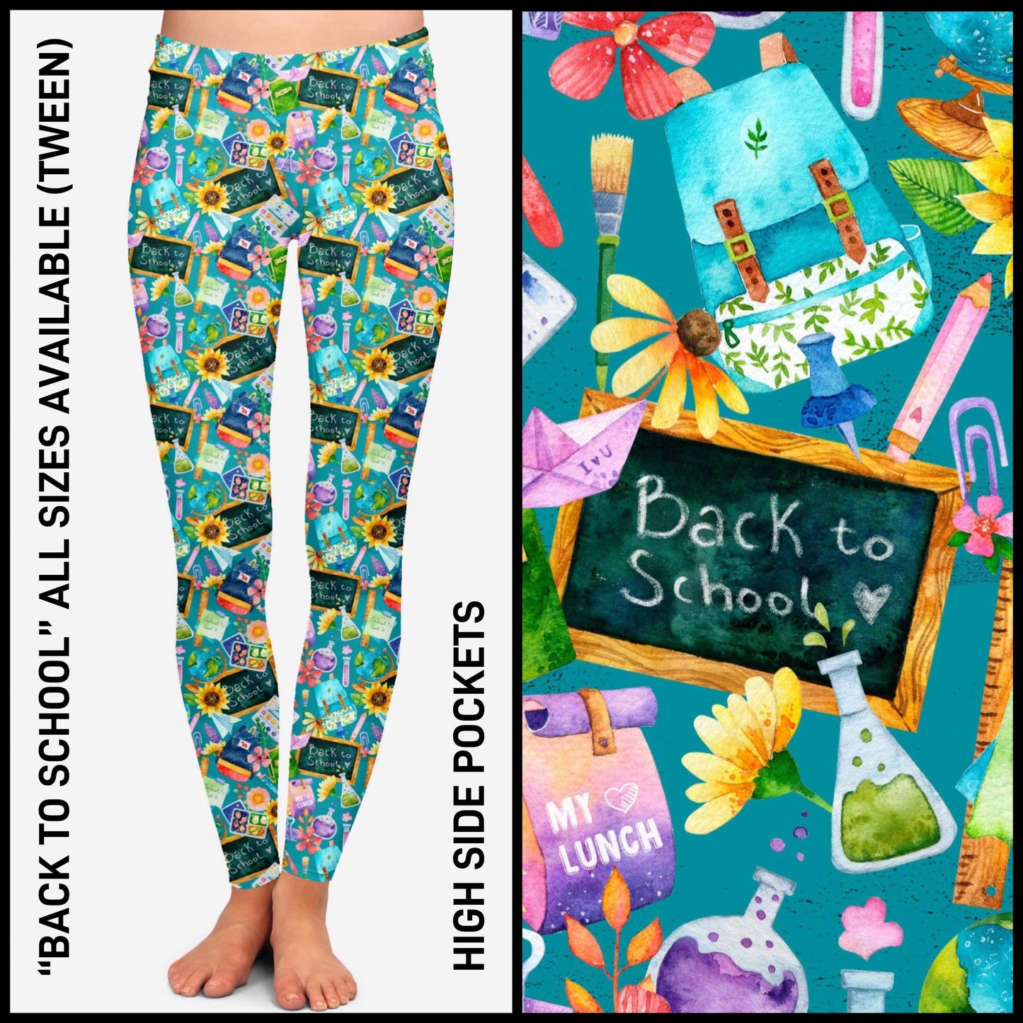 RTS - Back to School Leggings with Pockets