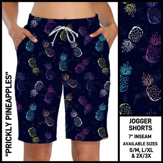 RTS - Prickly Pineapples Jogger Shorts
