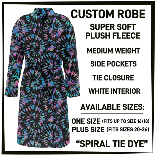 RTS - Spiral Tie Dye Robe