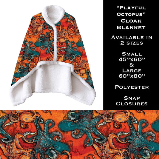 Playful Octopus Cloak Blanket