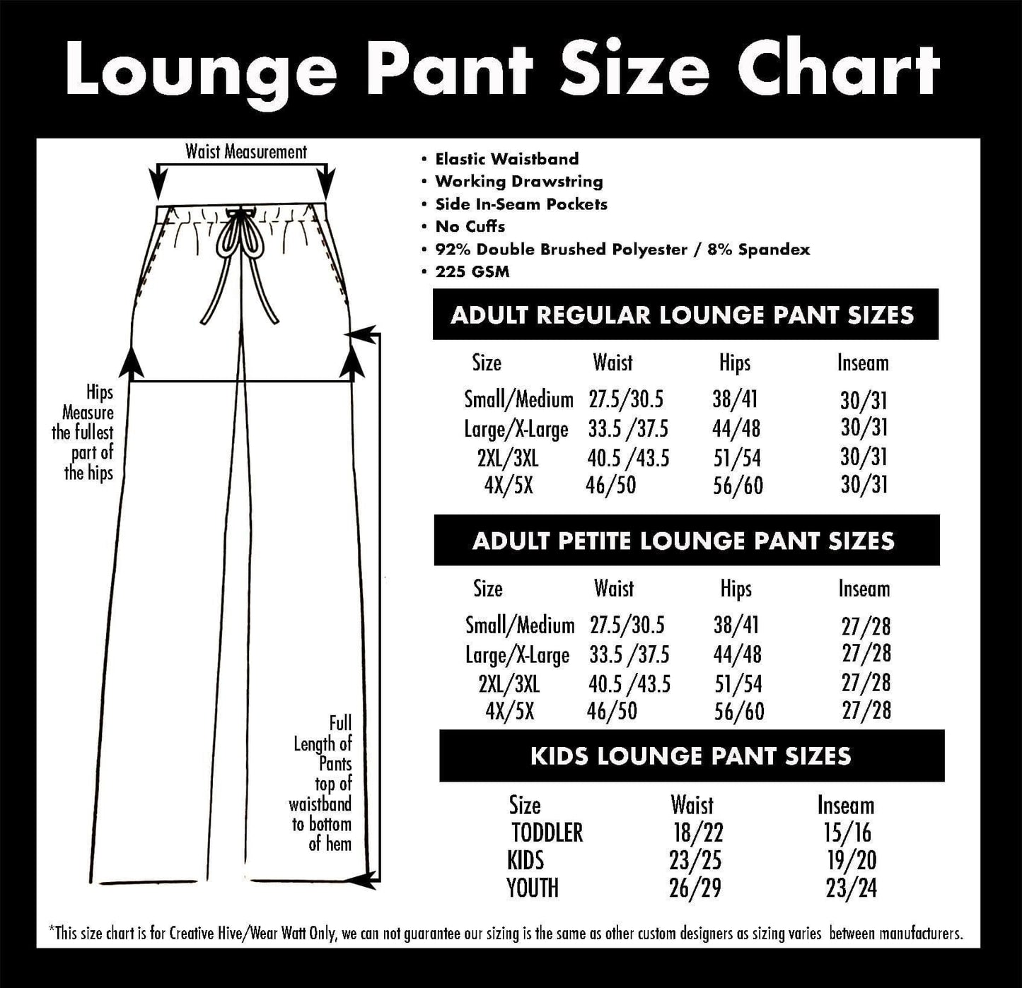 Tie Dye Black & White Lounge Pants