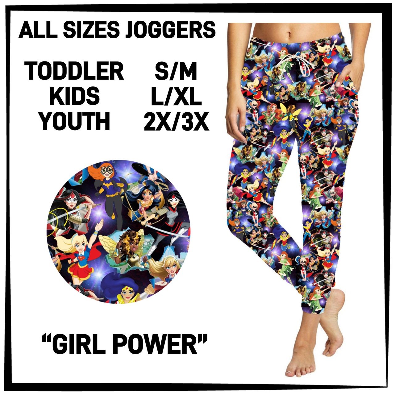 RTS - Girl Power Joggers