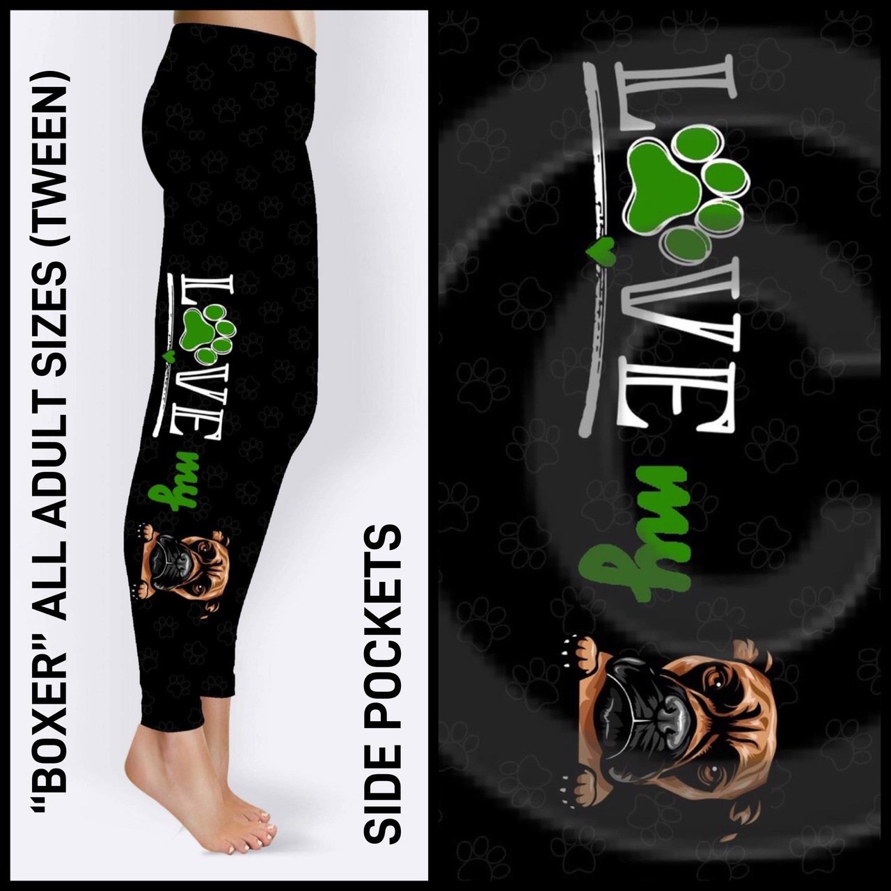 RTS - Boxer Leggings with Pockets