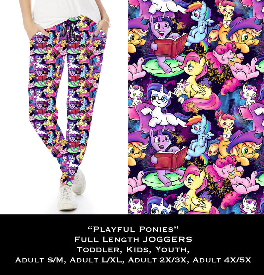 Playful Ponies Full & Capri Joggers