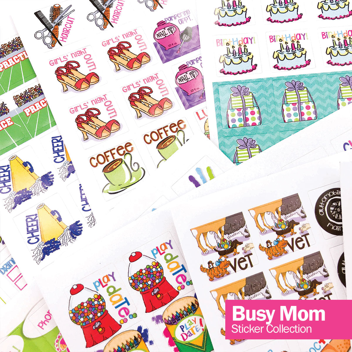 Best Planner Stickers | Family, Work, To-Dos, Events, Goals | 8 Styles