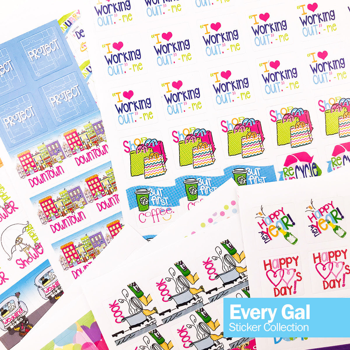 Best Planner Stickers | Family, Work, To-Dos, Events, Goals | 8 Styles