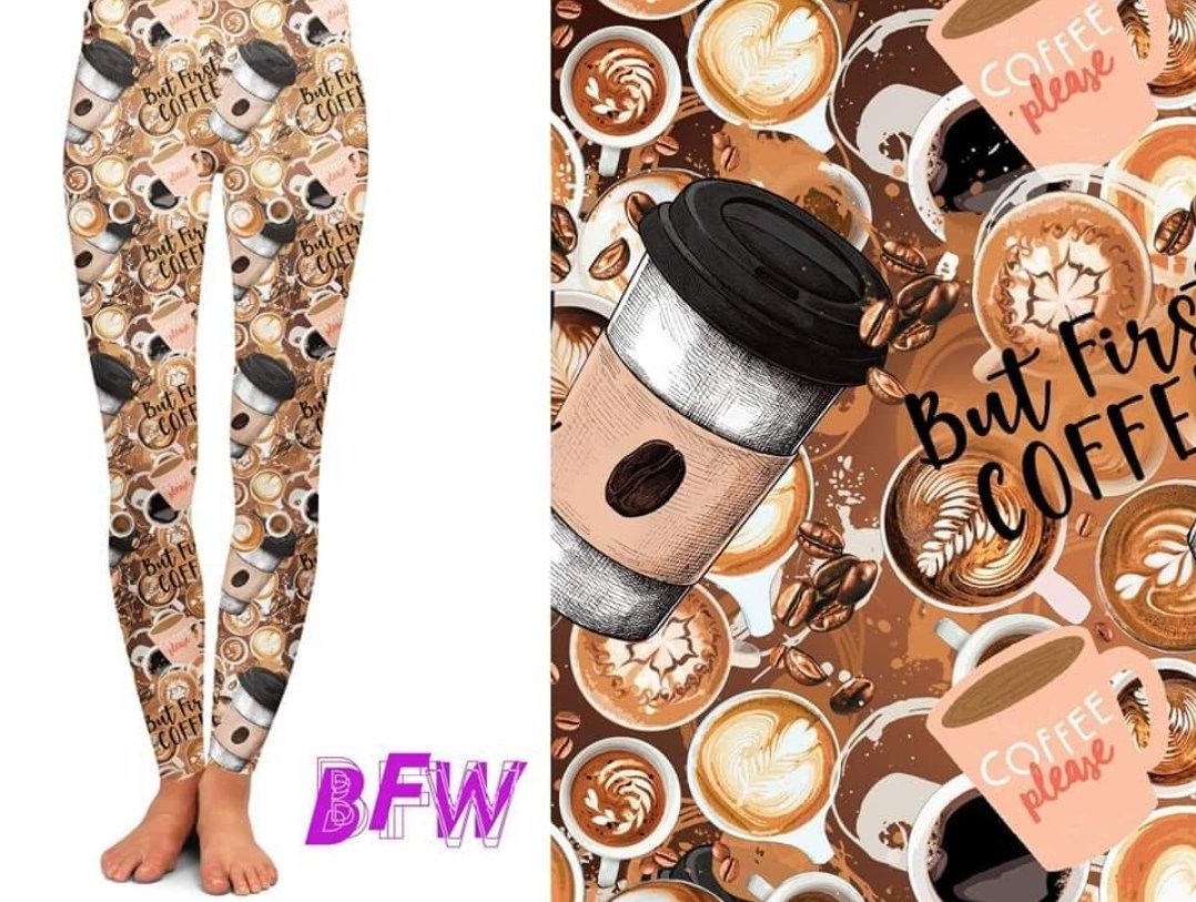 But first coffee leggings, capris and joggers