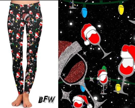 Holiday Cheers leggings, joggers and lounge pants