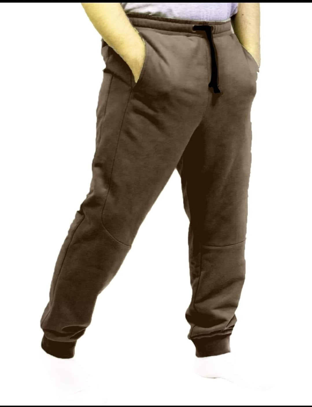 Solid Brown Grey Joggers and Lounge Pants