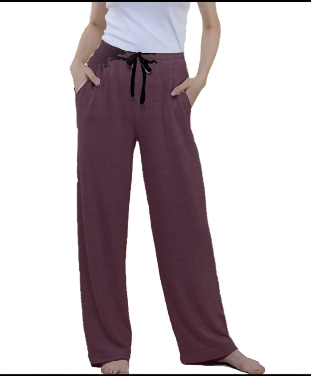 Solid Burgundy Joggers and Lounge Pants