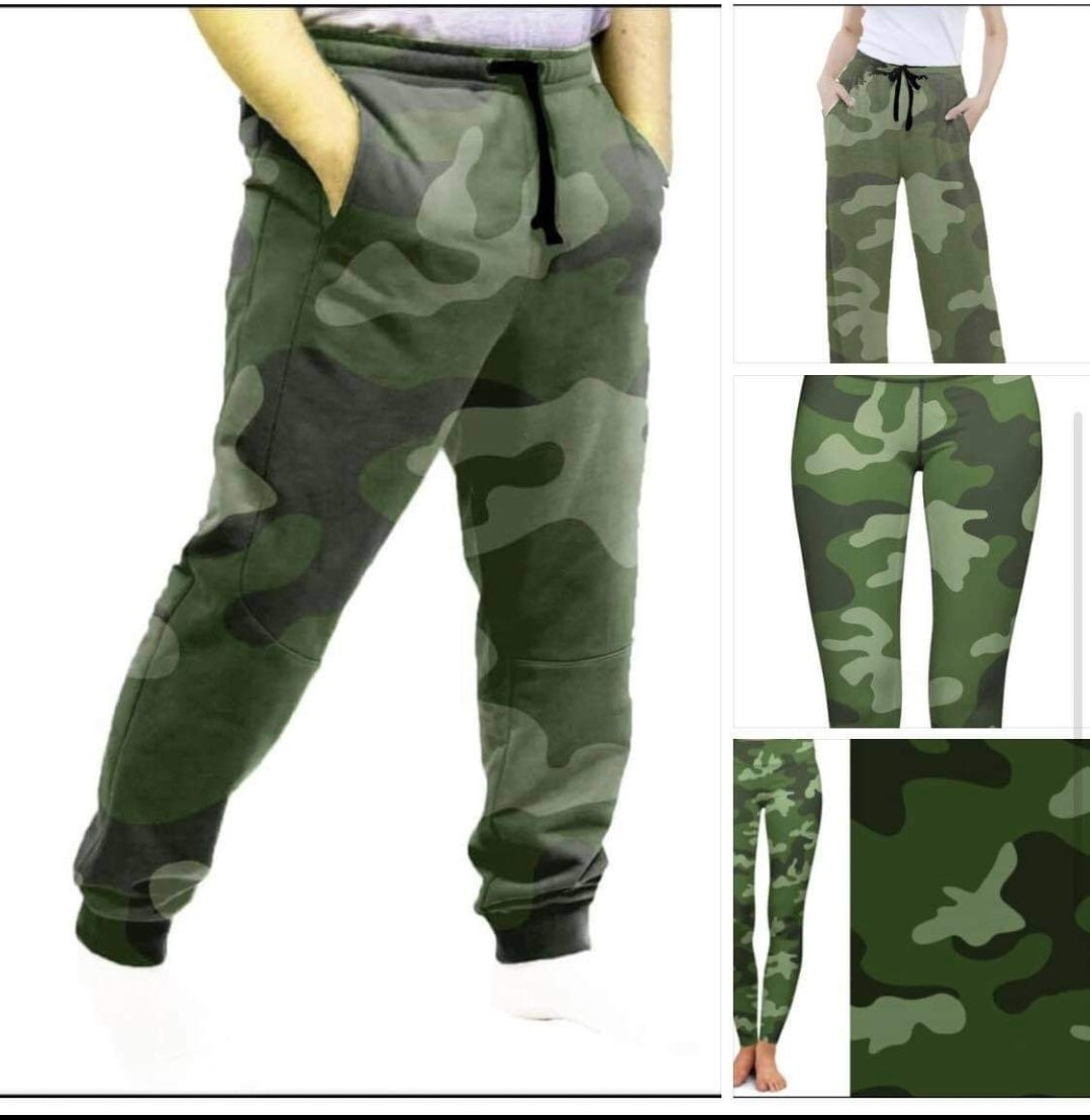 Green Camo Leggings, Capris, Lounge Pants and Joggers