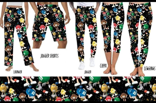 Colored Candy Leggings,Capris, Lounge Pants, Joggers and shorts