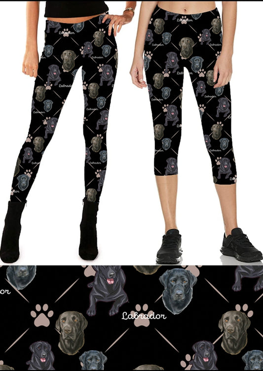 Black Lab Leggings,Capris and Joggers