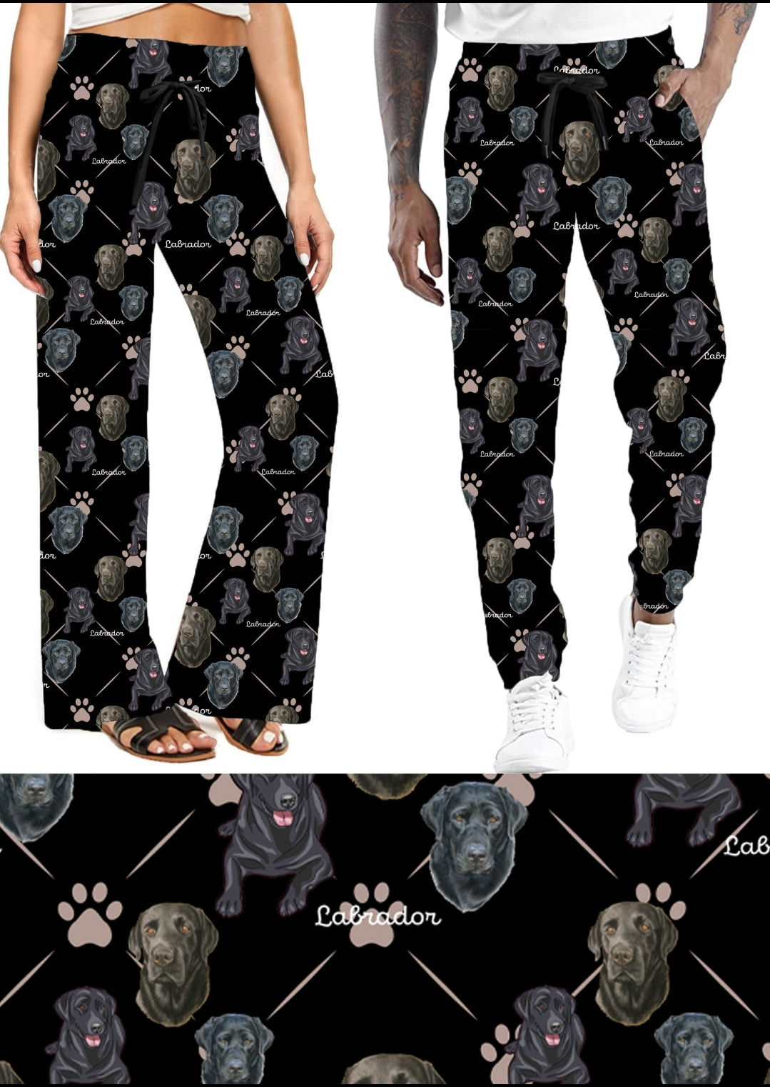 Black Lab Leggings,Capris and Joggers