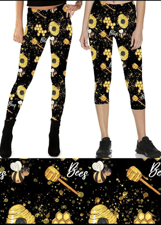 Honey Maker Leggings,Capris, Lounge Pants, Joggers and shorts