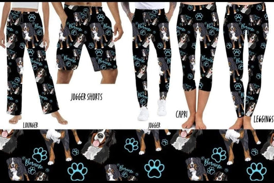 Bernese Leggings,Capris, Lounge Pants, Joggers and shorts
