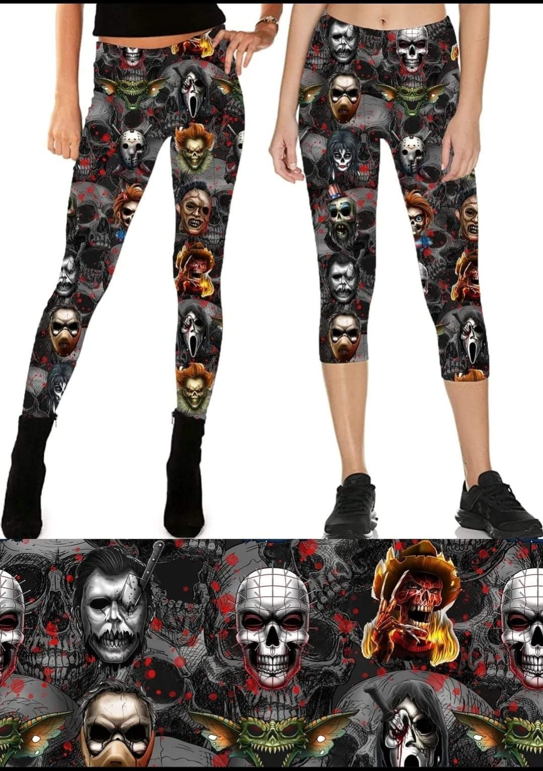 Horror Nights Leggings,Capris, Lounge Pants, Joggers and shorts