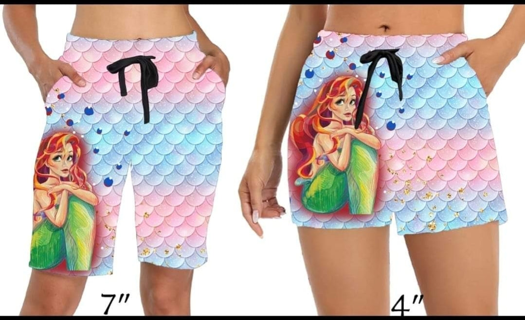 Mermaid leggings and shorts