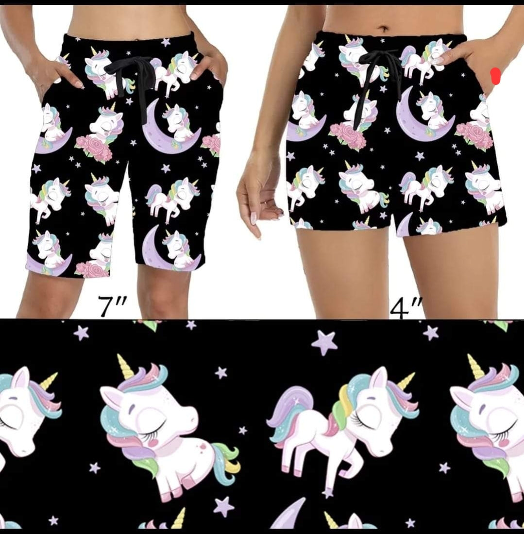 Unicorn Dreams Leggings,Capris, Lounge Pants, Joggers and shorts