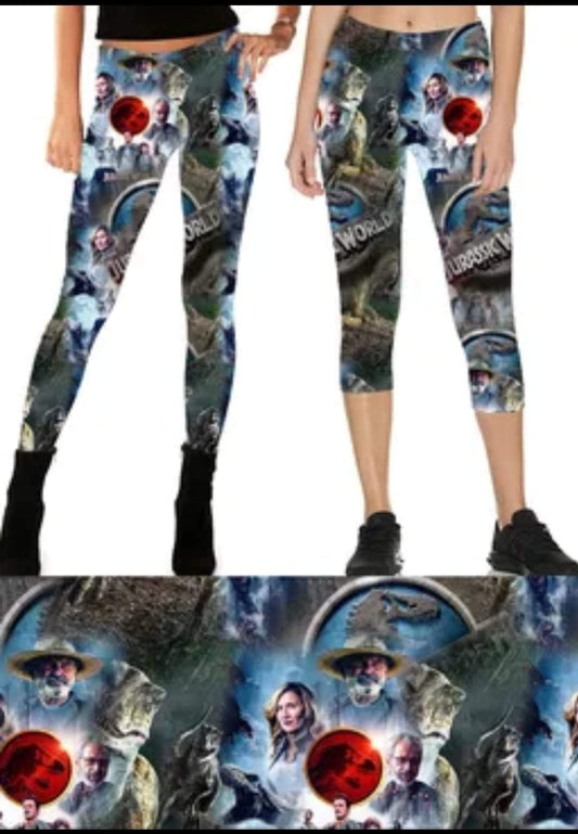 Dino Park Leggings,Capris, Lounge Pants, Joggers and shorts