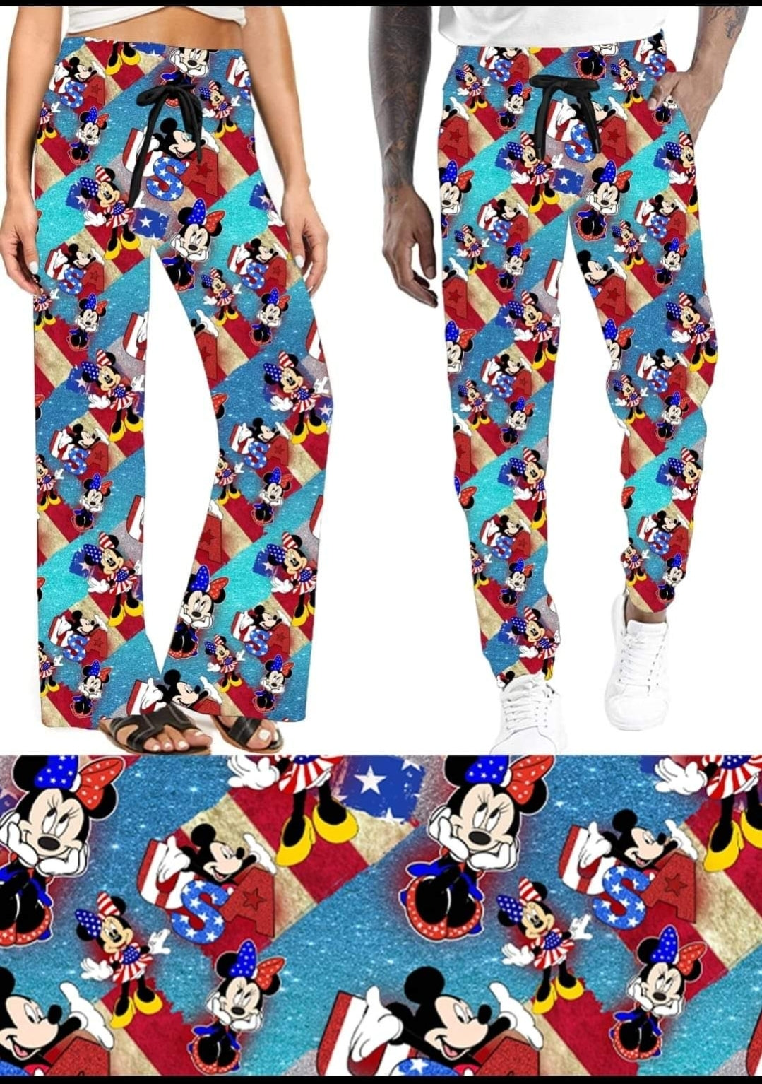 Patriotic Mouse Leggings,Capris, Lounge Pants, Joggers and shorts