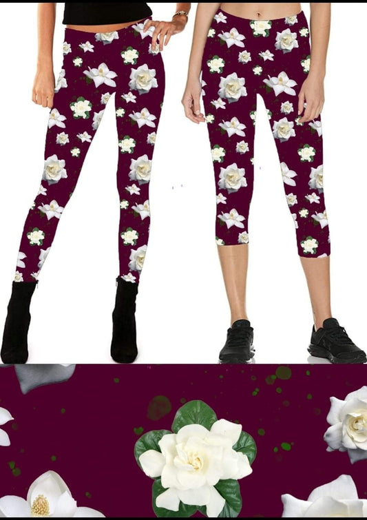 Gardenia leggings,Capris, Lounge Pants, Joggers and shorts Preorder #0420