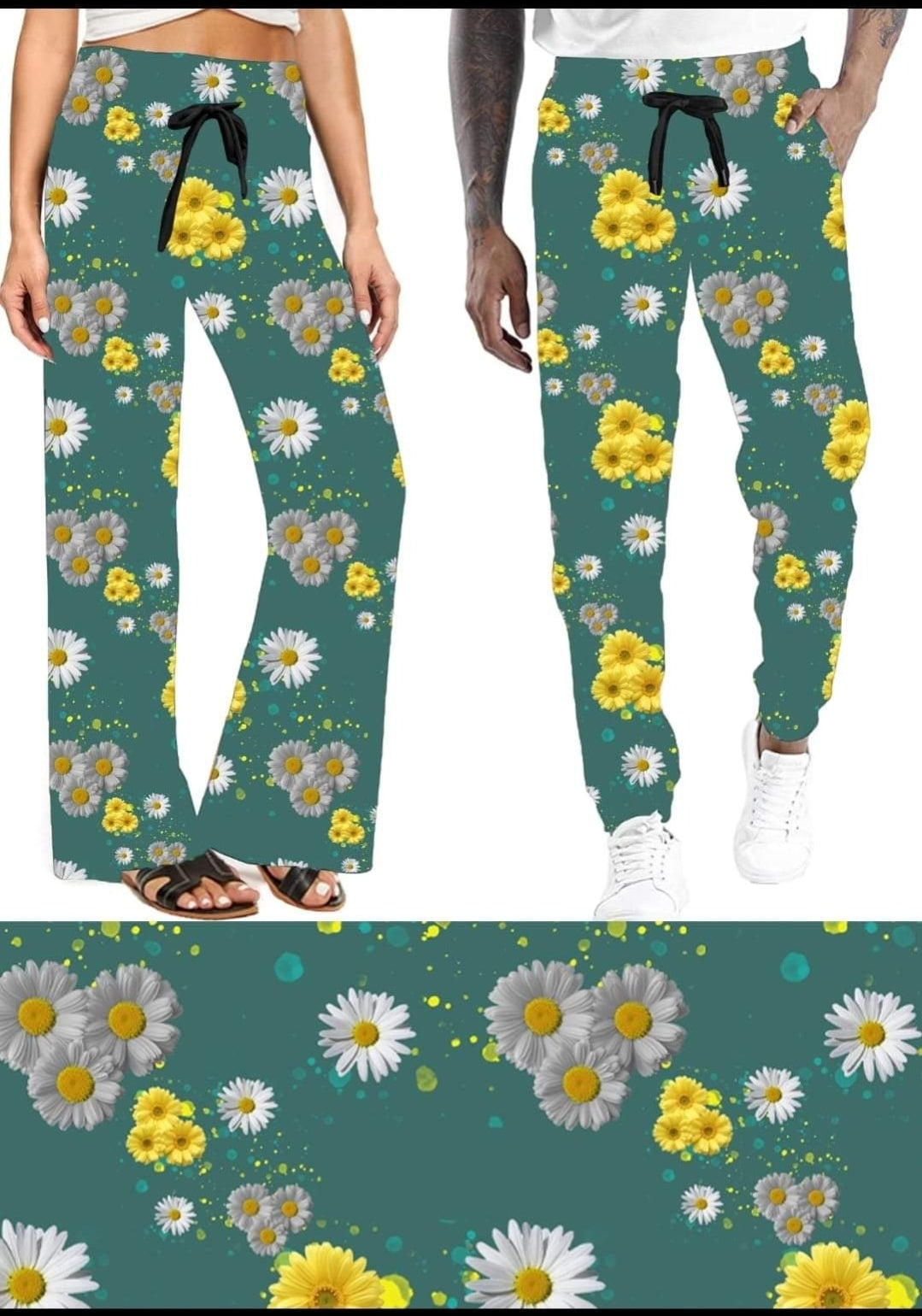 Daisy Leggings,Capris, Lounge Pants, Joggers and shorts