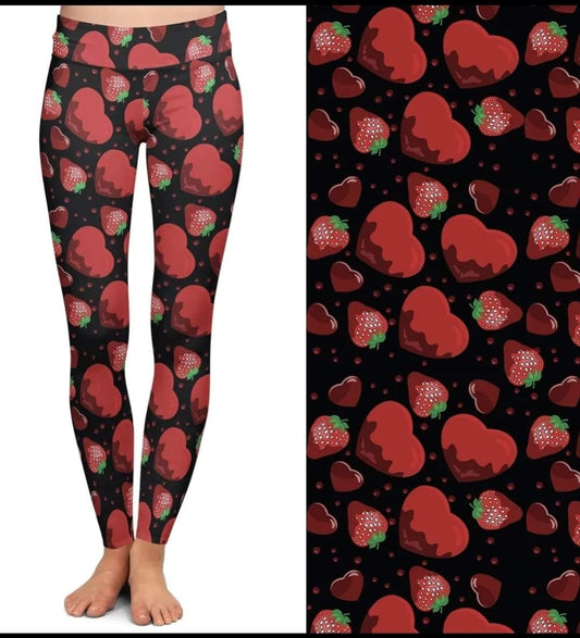 Strawberry Delight Leggings, lounge pants, joggers