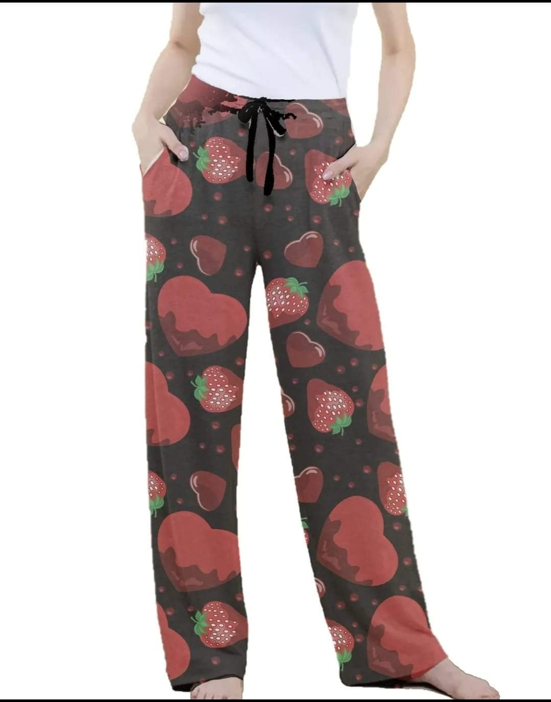 Strawberry Delight Leggings, lounge pants, joggers