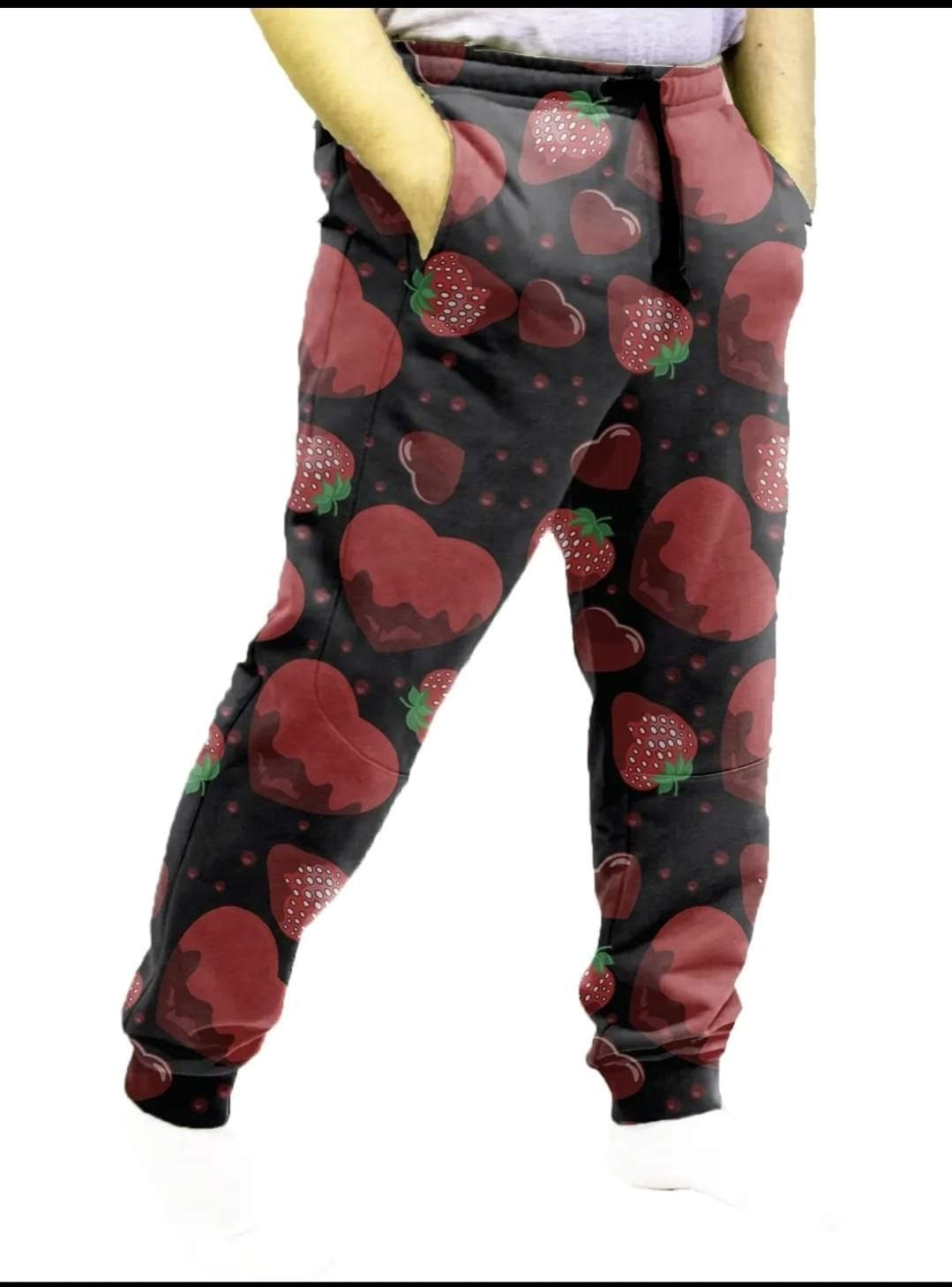 Strawberry Delight Leggings, lounge pants, joggers