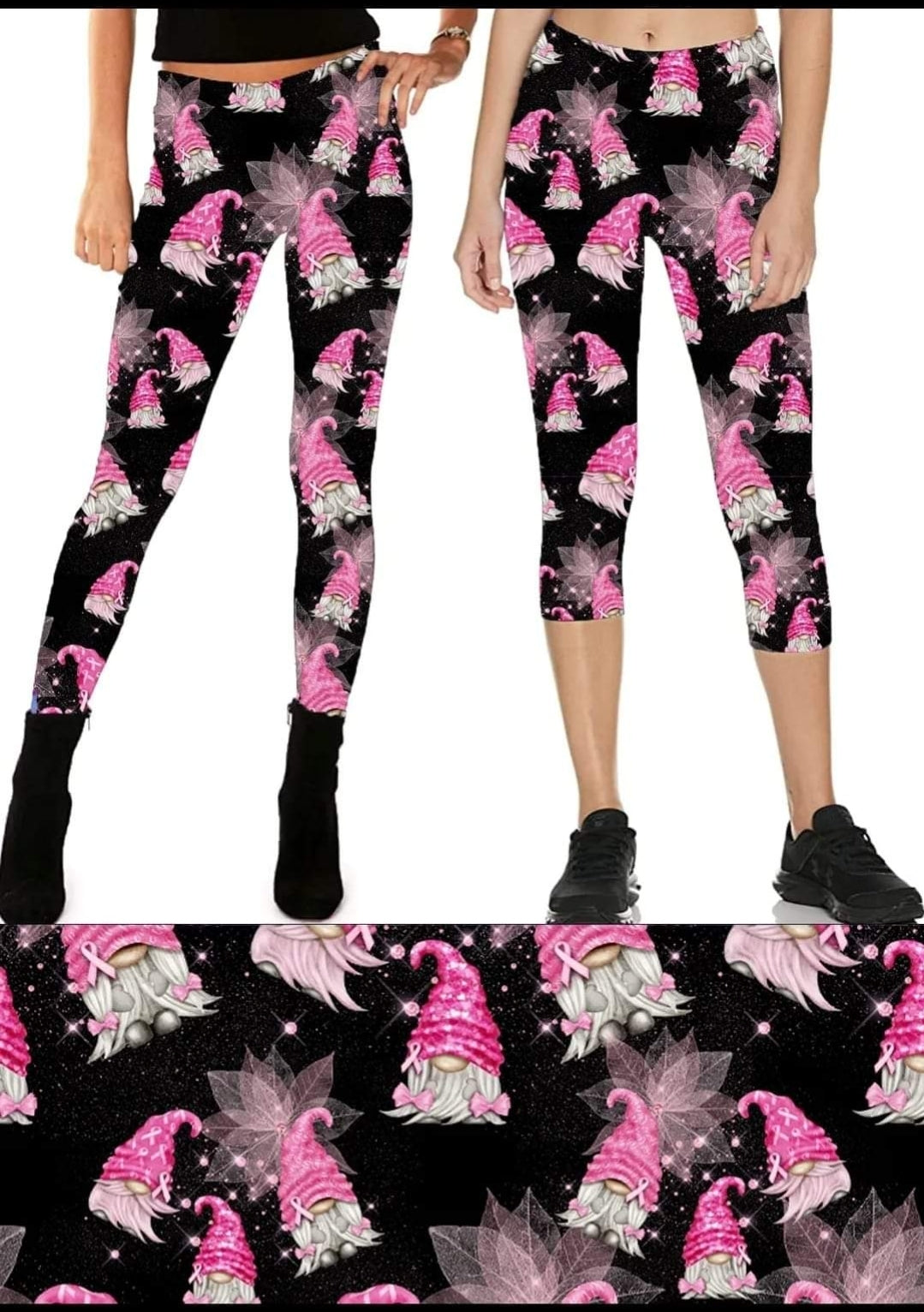 Breast Cancer Awareness Leggings,Capris, Lounge Pants, Joggers and shorts