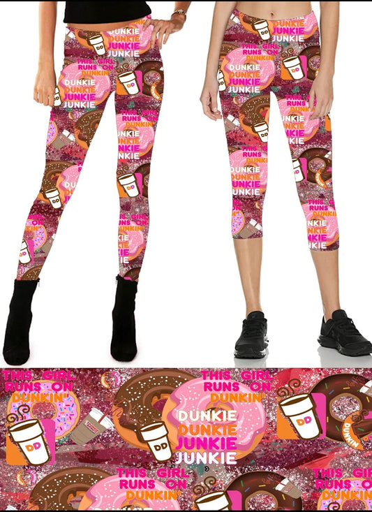 Dunkin' Leggings,Capris and Shorts