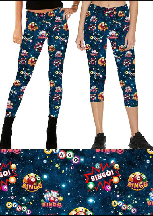 BINGO time Leggings,Capris, Lounge Pants, Joggers and shorts