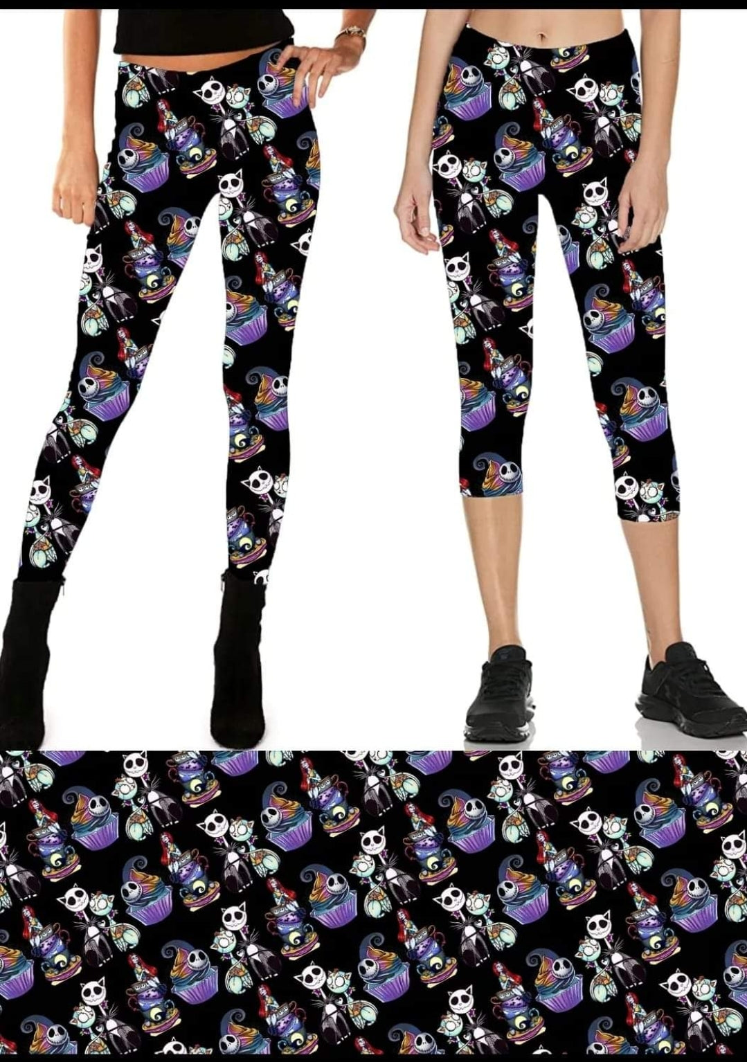 Christmas Nightmare Leggings, Capris, Lounge Pants, Joggers and shorts