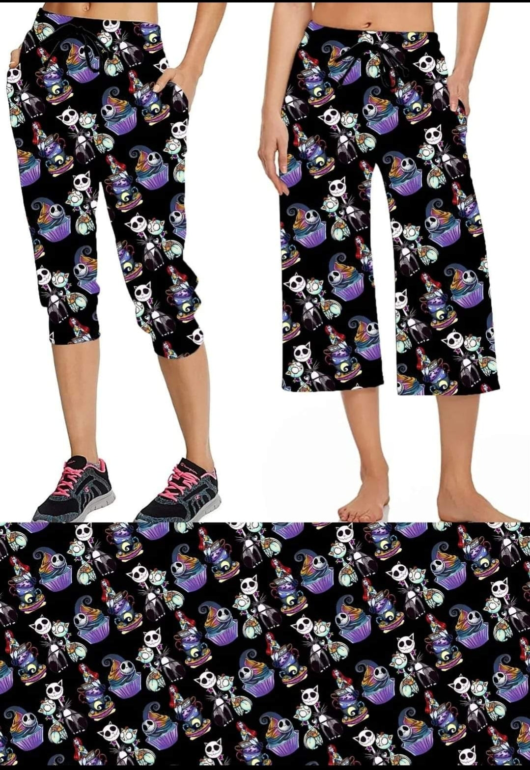 Christmas Nightmare Leggings, Capris, Lounge Pants, Joggers and shorts