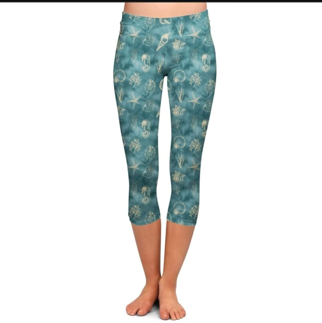 Teal beach Leggings,Capris, Lounge Pants, Joggers and shorts