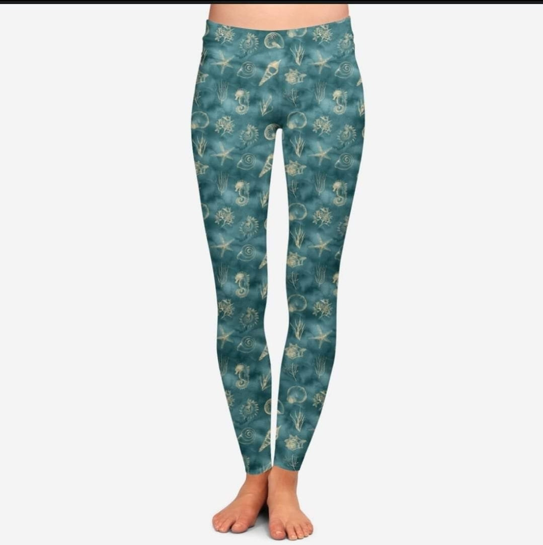 Teal beach Leggings,Capris, Lounge Pants, Joggers and shorts