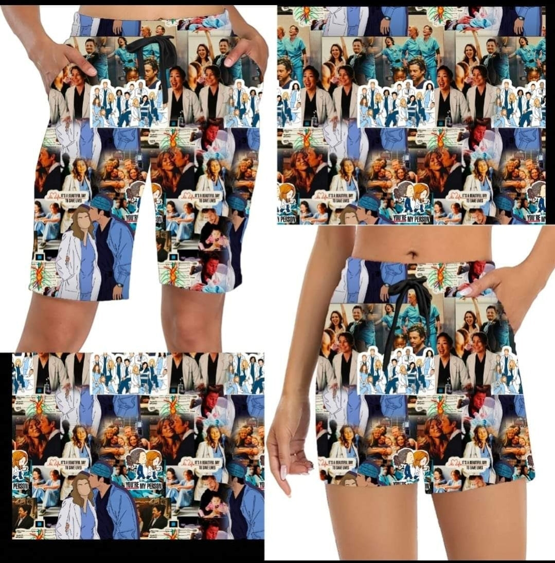 TV Doctor leggings,Capris, Lounge Pants, Joggers and shorts  Preorder #0605