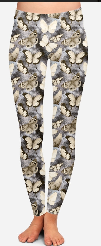 Golden Butterfly Leggings,Capris, Lounge Pants, Joggers and shorts Preorder #0622