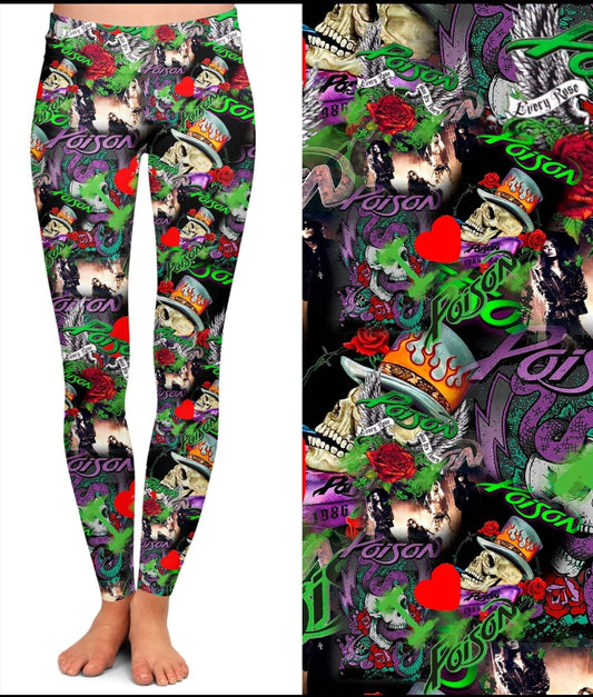 Poison leggings,Capris, Lounge Pants, Joggers and shorts
