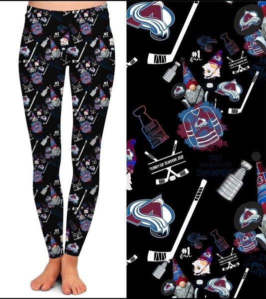 Hockey Champs leggings capris joggers and loungers kids and adults