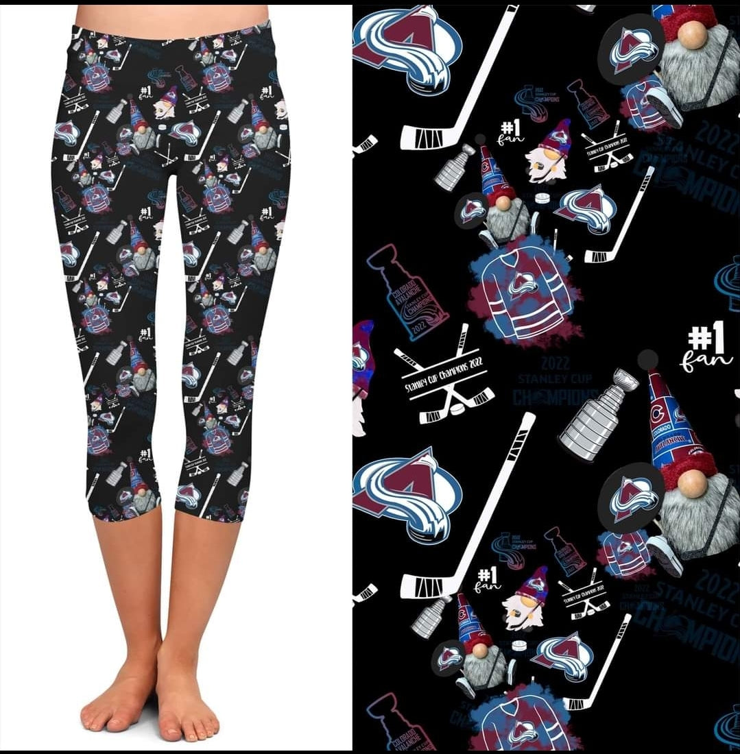 Hockey Champs leggings capris joggers and loungers kids and adults