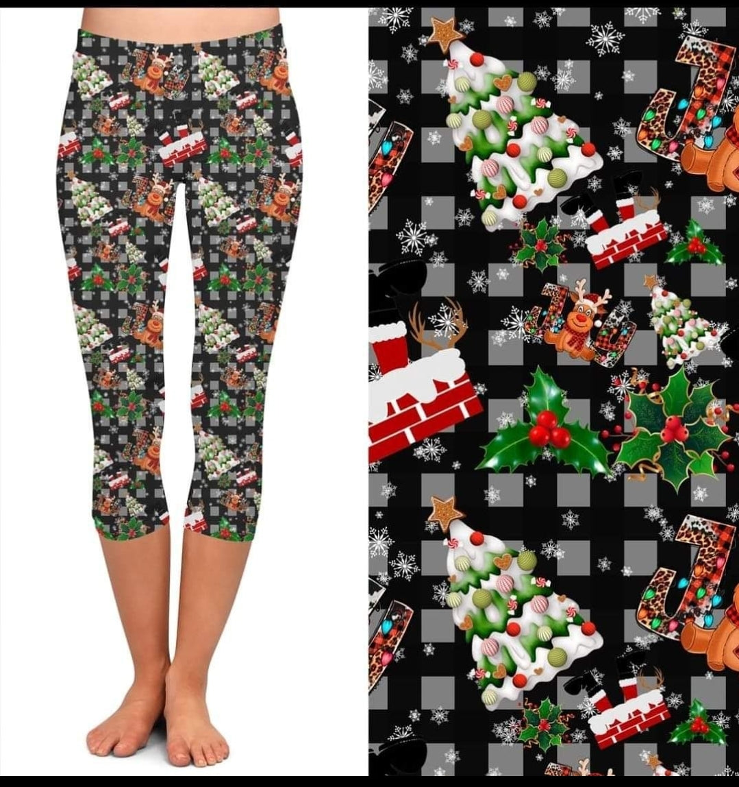 Holly Jolly Leggings and Capris